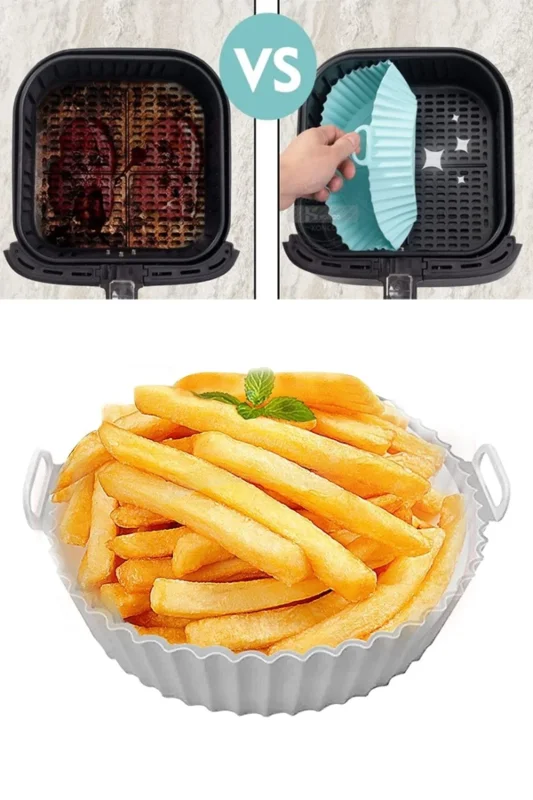 Ultra Emici Yıkanabilir Silikon Fırın ve Airfryer Matı 20 Cm