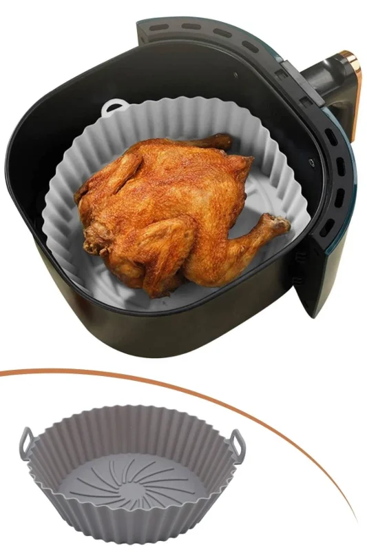 Ultra Emici Yıkanabilir Silikon Fırın ve Airfryer Matı 20 Cm