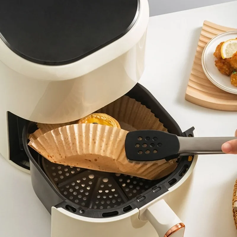 Ultra Emici Tek Kullanımlık 20 cm Yuvarlak Hava Fritöz Pişirme Kağıdı 50'li