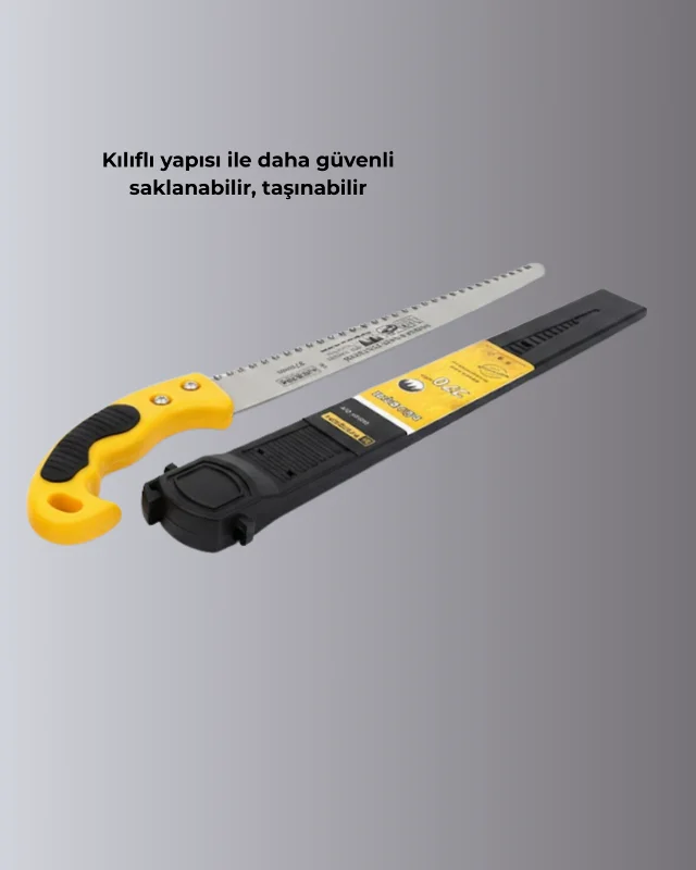 Kılıflı Budama Bahçe Testeresi 270 mm Düz Bıçaklı