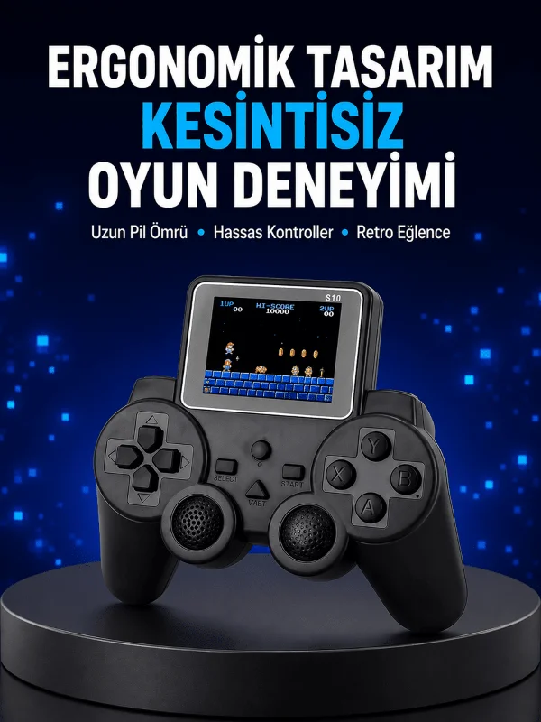 2025 S10 Gamepad 520 Klasik Retro Oyunlu TV Bağlantılı A Kalite Orijinal Yeni Nesil