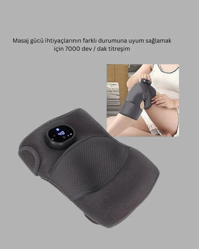 Isıtmalı Titreşimli Diz Masaj Cihazı 3D Rezonans Teknolojili – 2. görsel