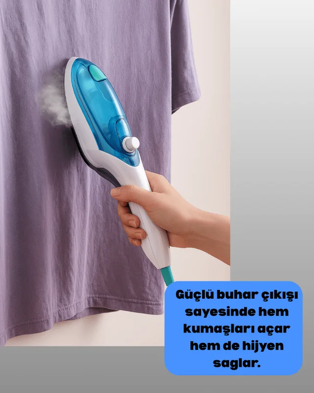 Buharlı Pratik Ütü Seyahat Tipi Kırışıklık Giderici