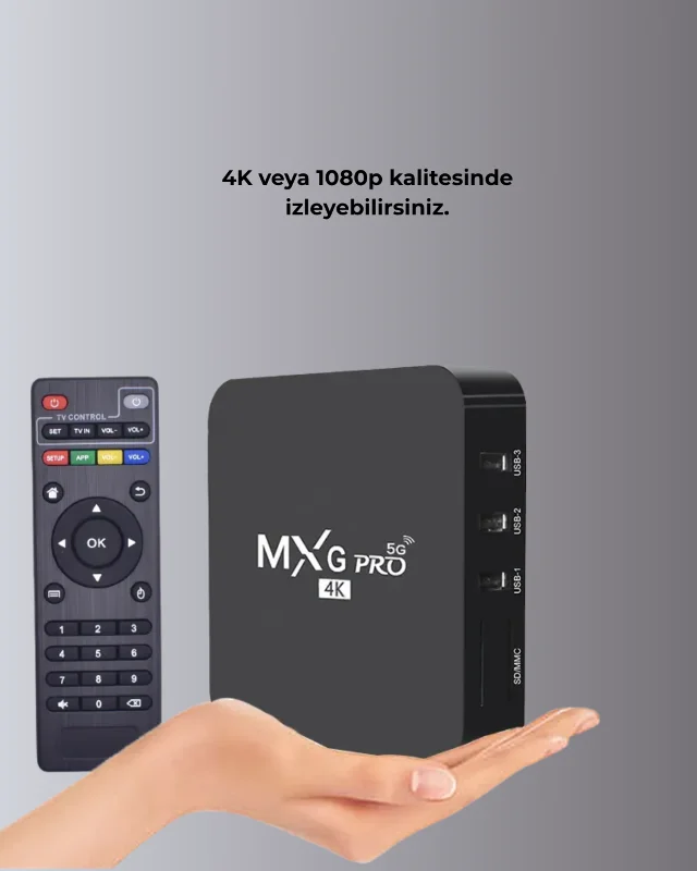 4K Android TV Box – 2GB RAM 16GB ROM, Hızlı Wi-Fi Bağlantılı Akıllı Medya Kutusu – 3. görsel