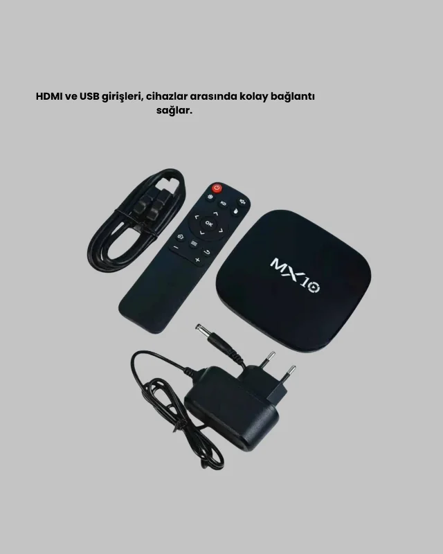 MX Box S 4K Android TV Box – Google Asistan, Dolby Ses, 8 GB Hafıza, Chromecast Desteği – 3. görsel