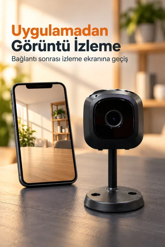 WiFi Güvenlik Kamerası Telefondan Canlı Görüntü İzleme – 2. görsel
