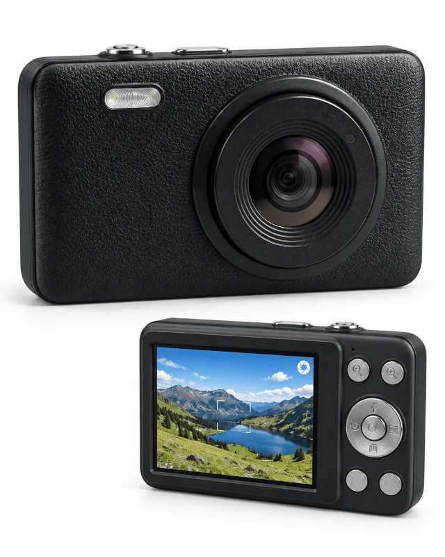 Siyah Renk 2,8 İnç Ekranlı Taşınabilir Dijital Fotoğraf Makinesi – 3. görsel
