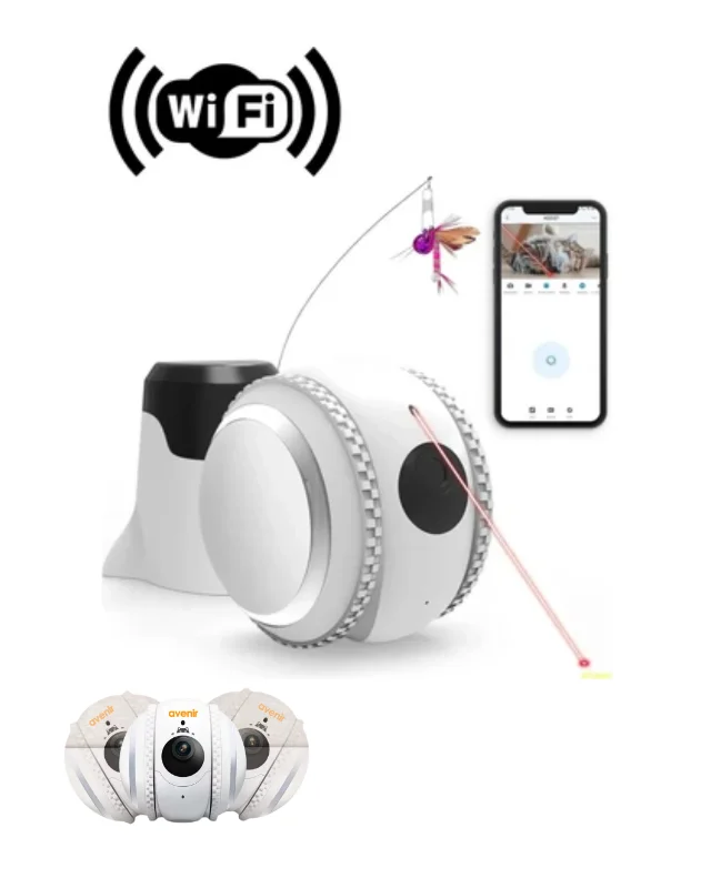 WiFi Akıllı Takip Kamerası Lazer Oyunlu Evcil Hayvan Gözetim Sistemi – 4. görsel