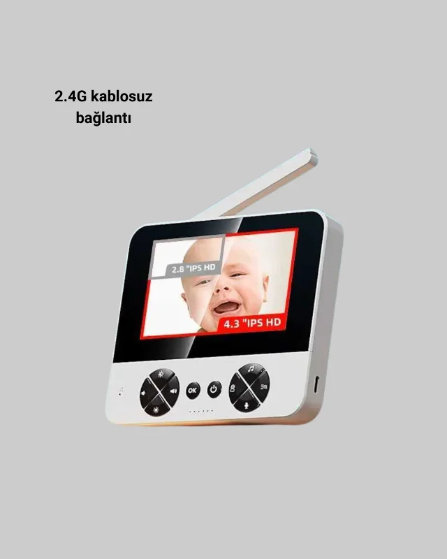 Görüntülü Bebek Monitörü 4.3 İnç Ekran ve Sesli İletişim – 4. görsel