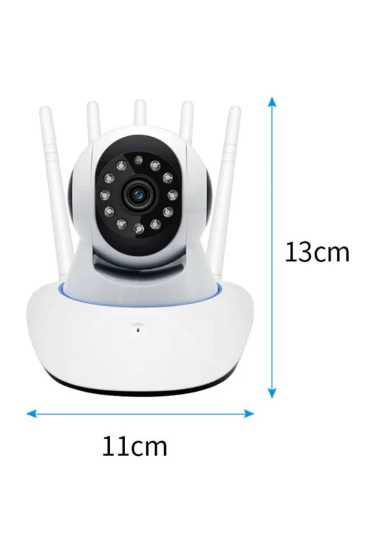 LED Aydınlatmalı 5 Antenli Motorlu 1080P Wifi Kamera Sensörlü