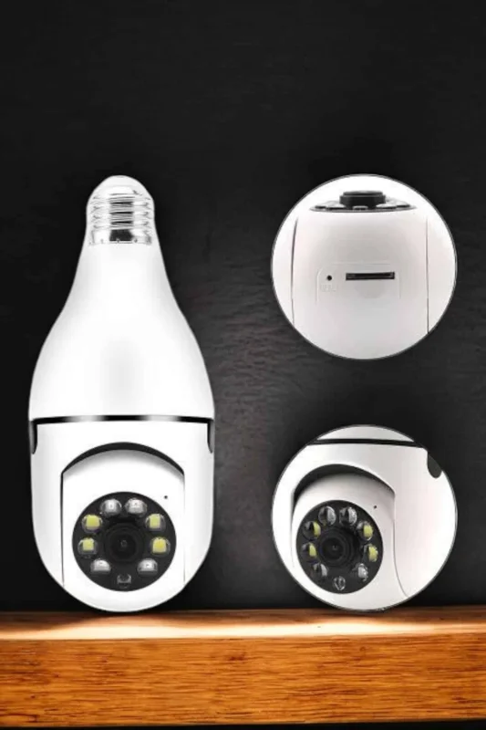 Güvenlik Kamerası Wifi Kamera Duylu Ev Kamerası Wifi Bağlantılı Dönebilen – 4. görsel