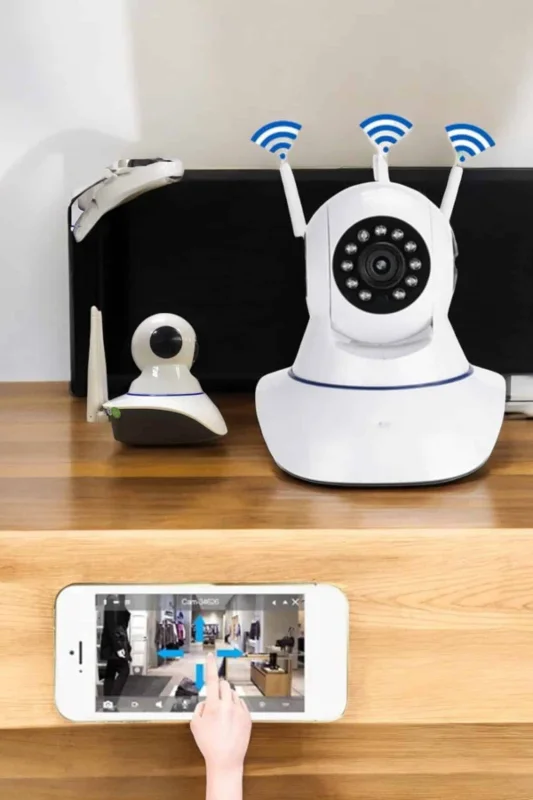 Ev Kamerası Wifi Kamerası Video Kayıt Çift Yönlü Hareket Sensörü Bebek – 4. görsel