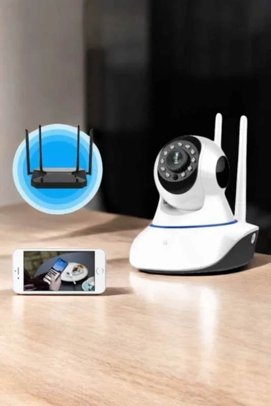 Ev Kamerası Wifi Kamerası Video Kayıt Çift Yönlü Hareket Sensörü Bebek – 3. görsel