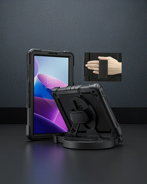Samsung Galaxy X910 Tab S9 Ultra 14.6 Kılıf Amazing Tablet Kapak - Siyah