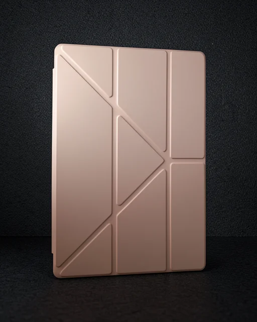 Samsung Galaxy X910 Tab S9 Ultra 14.6 Kılıf Kalemlikli Mars Tablet Kılıfı - Rose Gold