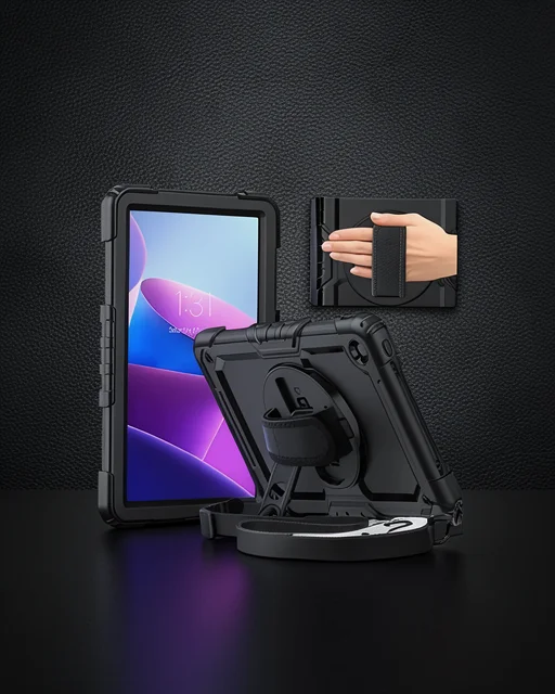 Samsung Galaxy Tab S10 Fe Plus 13.1 Kılıf Amazing Tablet Kapak - Siyah