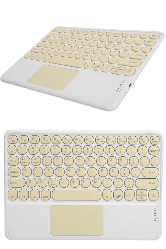 Bluetooth Touchpad Klavye Ultra İnce Taşınabilir Q Klavye Yeni Nesil