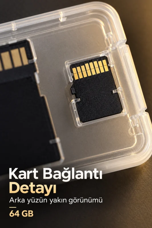 64 GB Micro SD Hafıza Kartı ve Adaptör