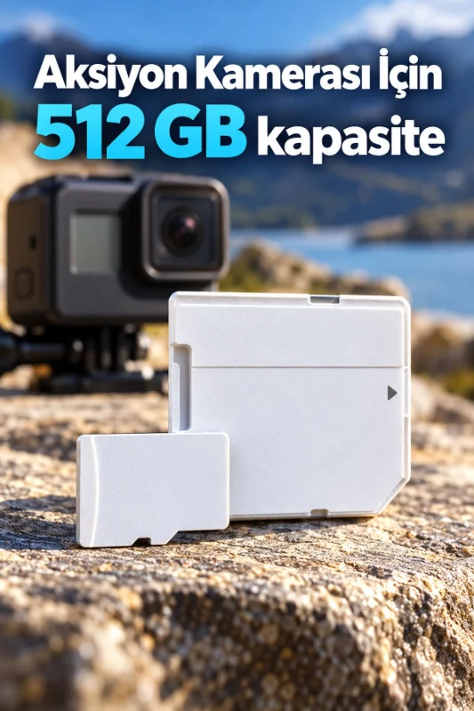 MicroSD Hafıza Kartı 512 GB SD Adaptörlü