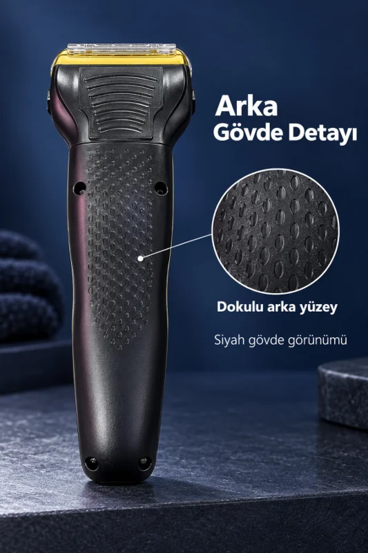 Saç Sakal Tıraş Makinesi Üç Değiştirilebilir Başlıklı