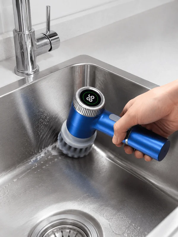 Mutfak, Banyo ve Fayanslar İçin Çok Amaçlı Elektrikli Temizlik Fırçası – 2. görsel