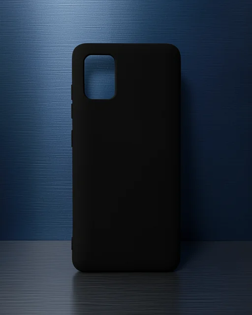Samsung Galaxy A51 Kılıf Nano İçi Kadife Silikon - Siyah