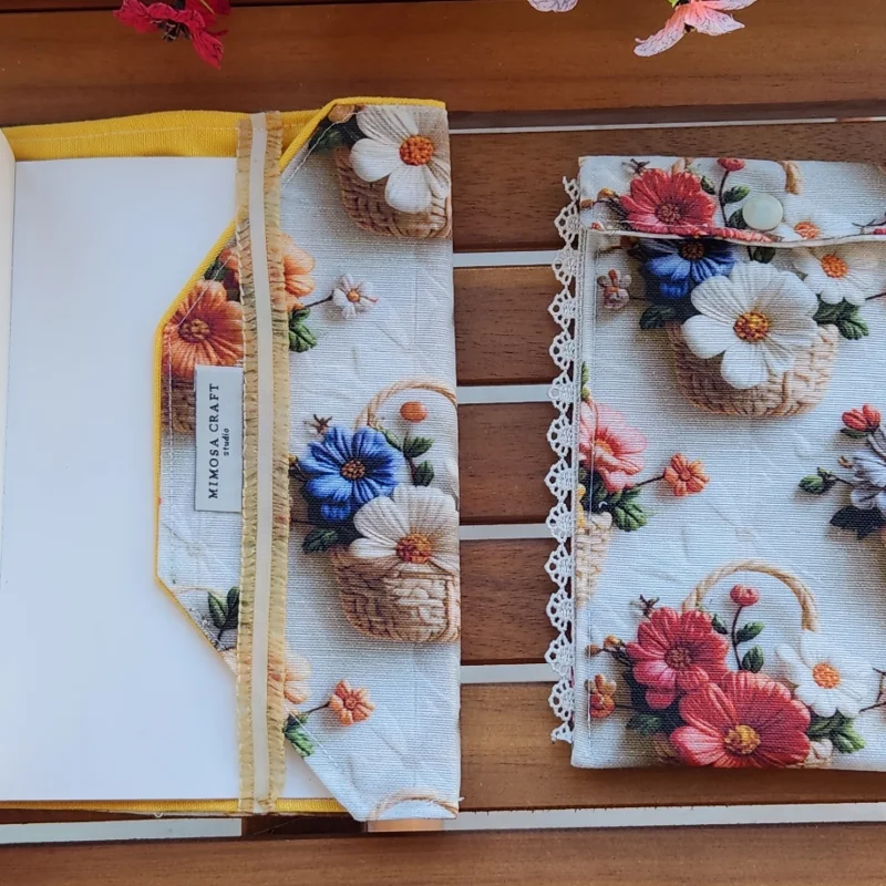 Nostaljik Bahçe | Kitap kılıfı + Kalemlik