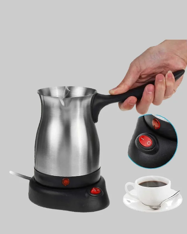 Modern Elektrikli Türk Kahvesi Cezvesi 800w Kablosuz 300 Ml