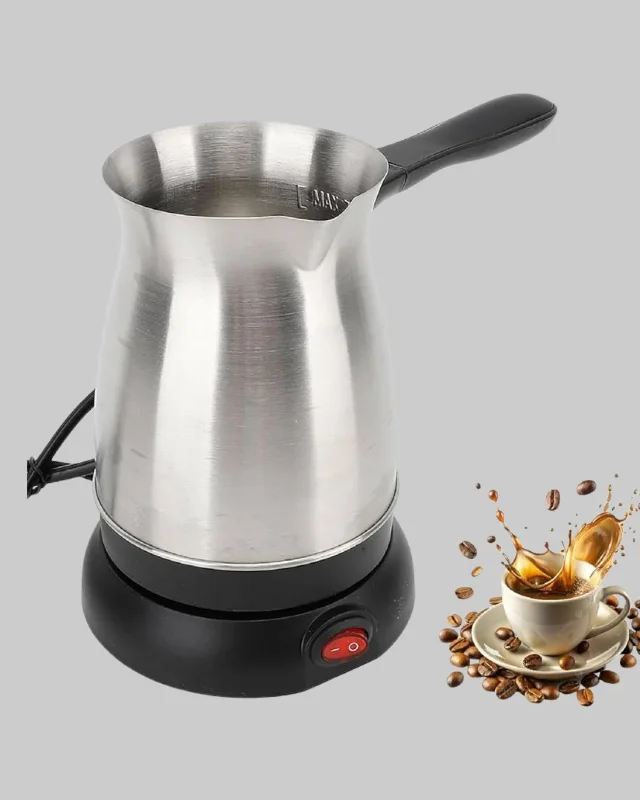 Ergonomik Paslanmaz Elektrikli Cezve 800w 300 Ml Kapasite