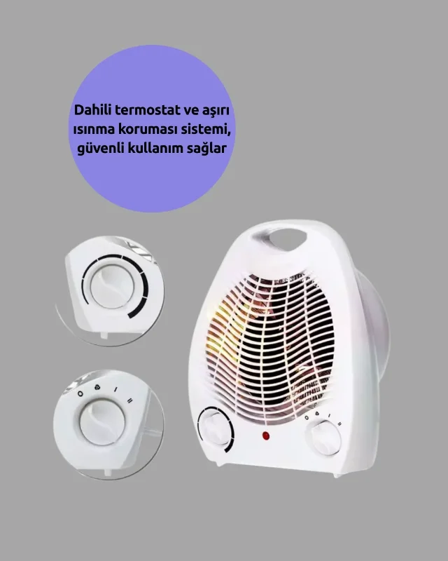 Taşınabilir Mini Elektrikli Isıtıcı 2000w Ofis Ve Ev Kullanımı