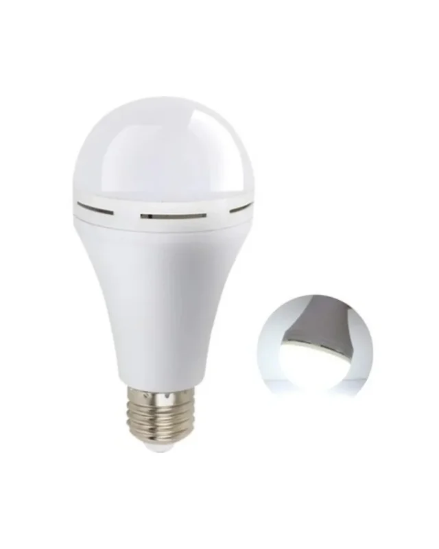 Enerji Tasarruflu Şarjlı Led Ampul 6500k Beyaz Işık