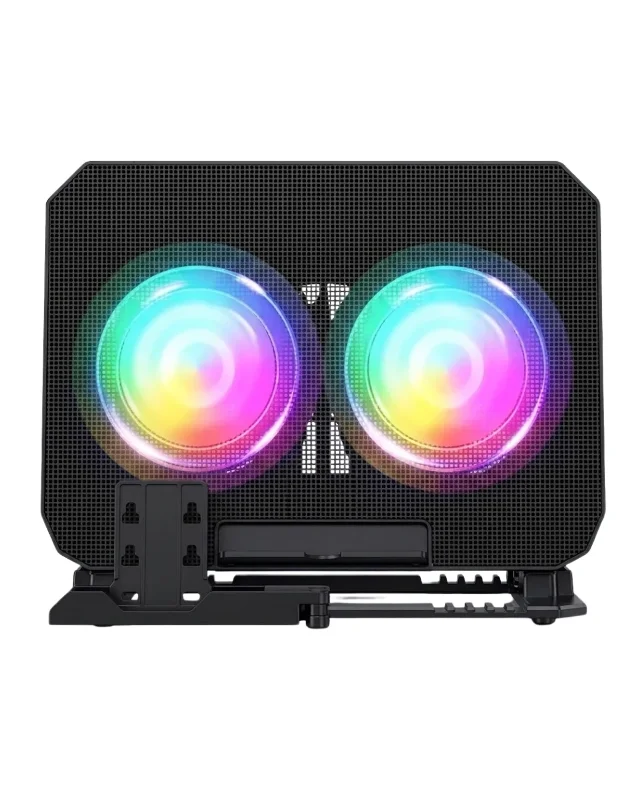 Sessiz Bilgisayar Soğutucu Stand Çift Fan Rgb