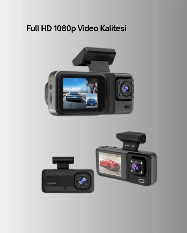 Geniş Açılı Araç Kamerası Seti 3'lü Full Hd 1080p