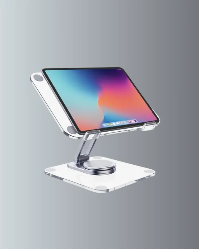 Şeffaf Tasarımlı Katlanabilir Tablet Standı 1 Adet