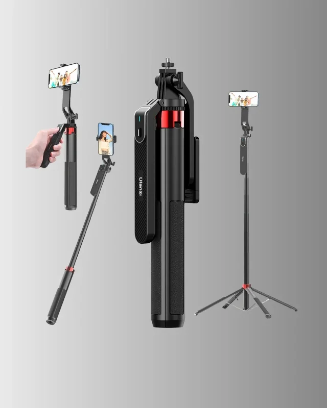 Pratik Tripodlu Selfie Stick Dikey Yatay Çekim Uyumlu – 2. görsel