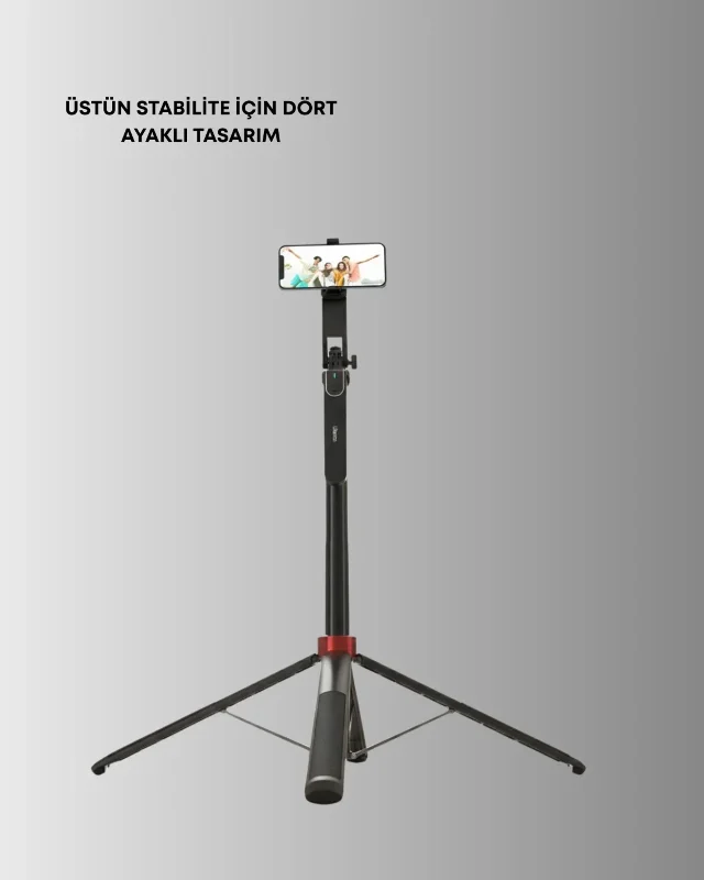 Açılı Çekim Telefon Tripodu Ve Selfie Stick