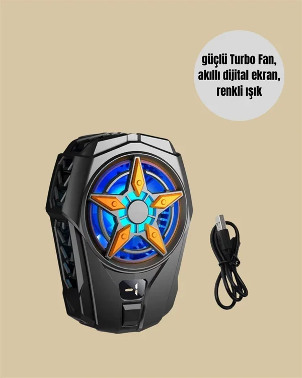 Ergonomik Metal Soğutma Radyatörü Type-c Kablolu 65-85 Mm Telefonlar İçin – 2. görsel