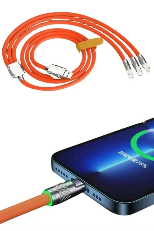 Hızlı Şarj Kablosu Usb Type-c 120w 180 Derece Rotasyonlu