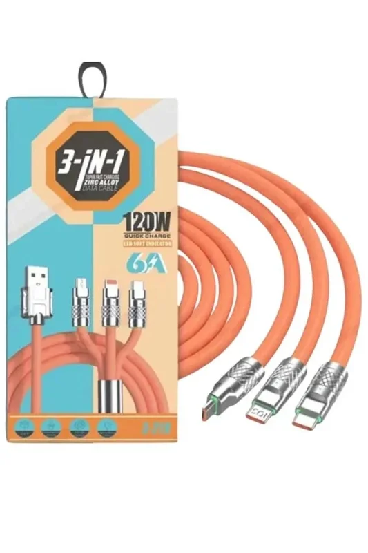 Hızlı Şarj Kablosu Usb Type-c 120w 180 Derece Rotasyonlu