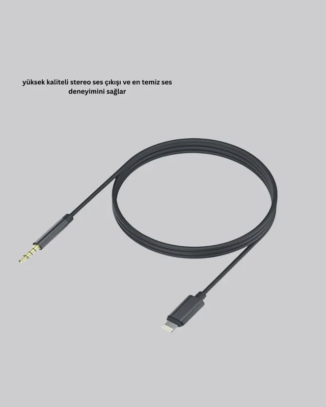Ses Adaptörü Kablo 1 Metre İphone Uyumlu Aux Bağlantı