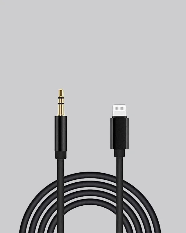 3.5mm Aux Ses Dönüştürücü Kablo 1m İphone Uyumlu