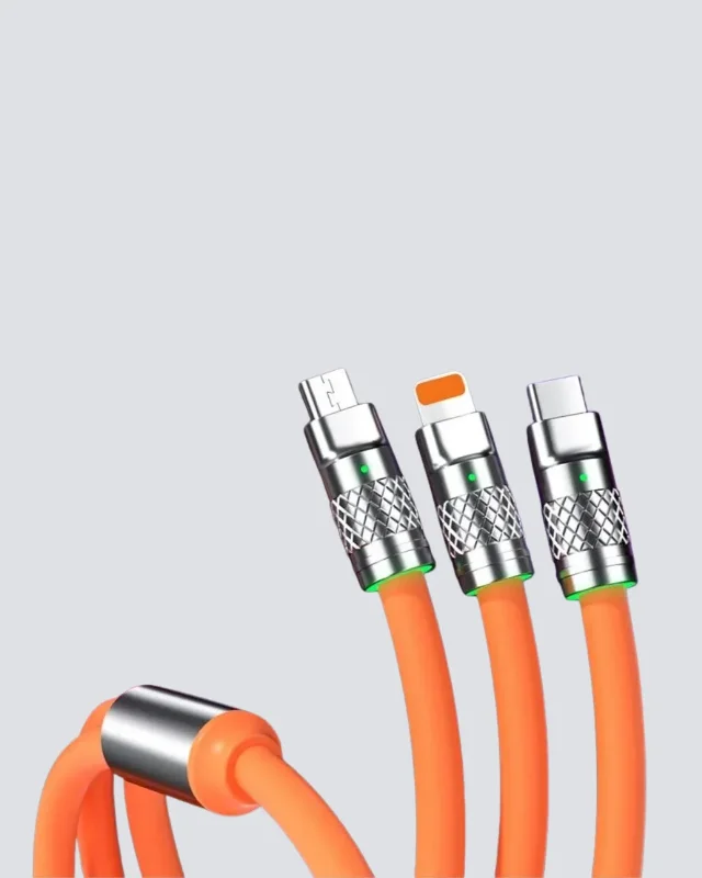 Hızlı Şarj Kablosu 3'lü Set Dayanıklı Usb Cihazlar İçin