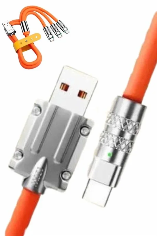 Hızlı Şarj Ve Veri Aktarım Kablo 1.2m Type-c Micro Usb Lightning