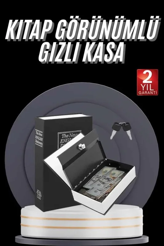 Kasa Sözlük Görünümlü 18cm Anahtarlı Büyük Boy (gizli Model)