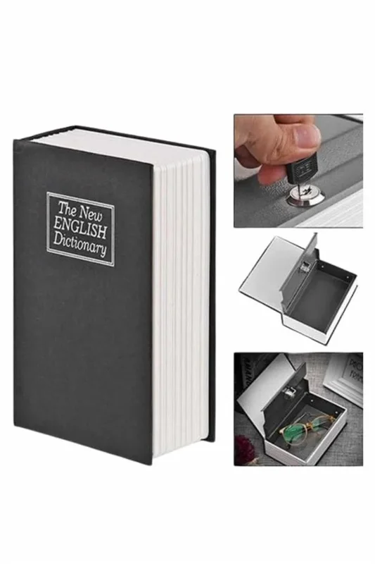 Gizli Kasa Kitap Tasarımı 18 Cm Anahtarlı Kilitli – 2. görsel