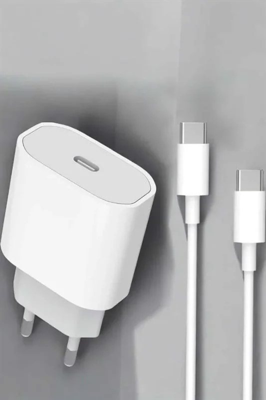 Hızlı Şarj Adaptörü Ve Type-c Kablo 15 Pro Max Uyumlu