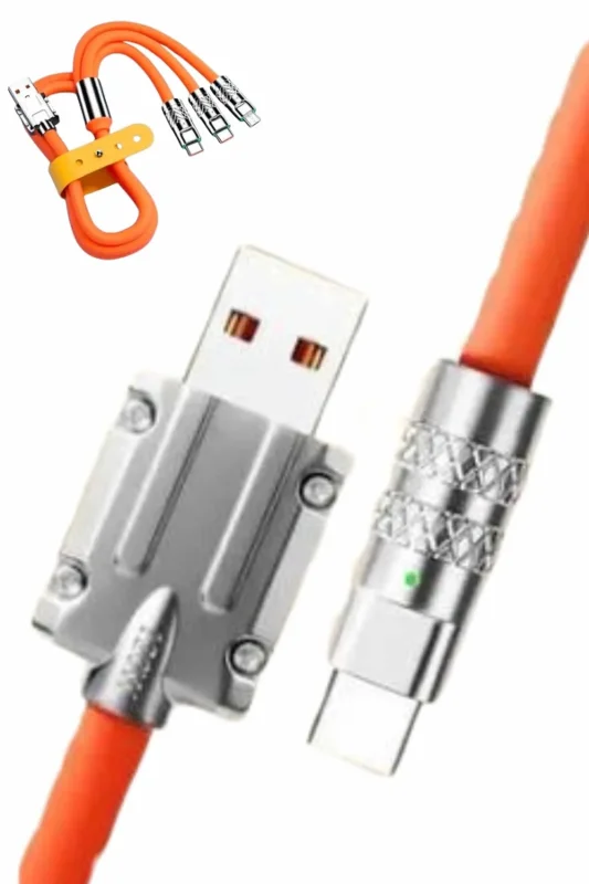Hızlı Şarj Ve Veri Aktarım Kablo 1.2m Type-c Micro Usb Lightning
