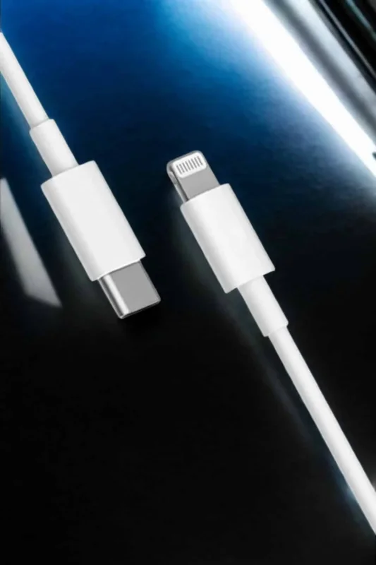 Beyaz Lightning Hızlı Şarj Kablosu 30w Type-c Uyumlu
