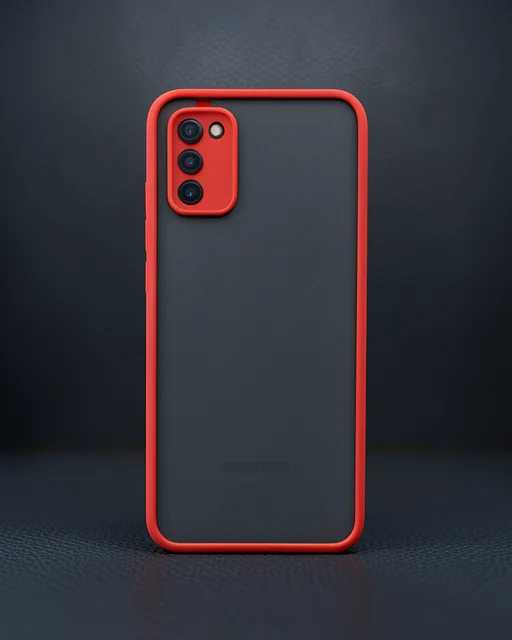 Samsung Galaxy A03s Kılıf Montreal Silikon Kapak - Kırmızı