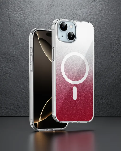 Onegif Apple İphone 14 Sora Simli Magsafe Kapak - Kırmızı